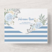 Elegantes Main Squeeze Winter Brautparty All In One Einladung (Rückseite)