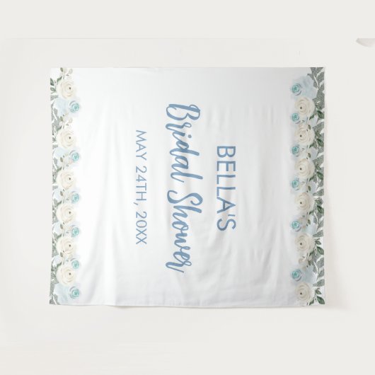 Elegantes Main Squeeze Winter Brautparty Wandteppich (Vorderseite (Horizontal))