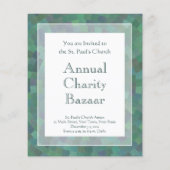 Elegantes Malachite Green Geometric Muster Flyer (Hinten)