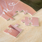 Elegantes Mama Script Overlay Mother's Day Foto Puzzle (Seite)