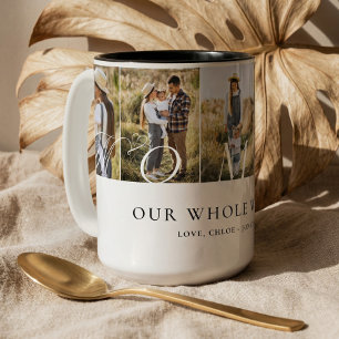 Elegantes Mami-Foto-Kollage Muttertags-Andenken Zweifarbige Tasse