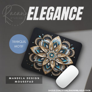 Elegantes Mandala-Design-Mauspad Mousepad