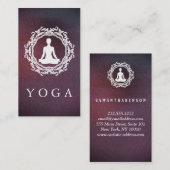 Elegantes Mandala Logo Yoga Healing Health Visitenkarte (Vorne/Hinten)
