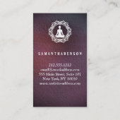 Elegantes Mandala Logo Yoga Healing Health Visitenkarte (Rückseite)