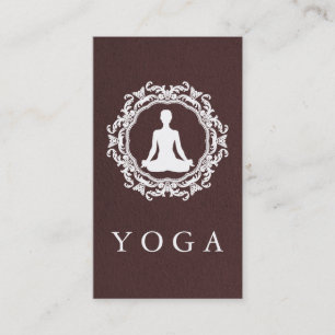 Elegantes Mandala-Logo Yoga-Heilung Gesundheit Visitenkarte