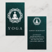 Elegantes Mandala Logo Yoga Heilung Gesundheit Visitenkarte (Vorne/Hinten)