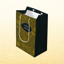 Elegantes Mandala-Muster, maßgeschneidert, Golddiw