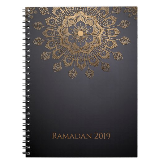 Elegantes Mandala-Ramadan-Event-Planer-Notizbuch Notizblock (Vorderseite)