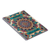 Elegantes Mandala Spiral Foto Notebook Notizblock (Rechte Seite)