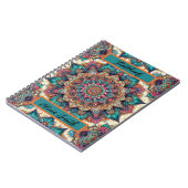 Elegantes Mandala Spiral Foto Notebook Notizblock (Linke Seite)