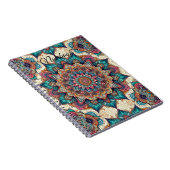 Elegantes Mandala Spiral Foto Notebook Notizblock (Rechte Seite)