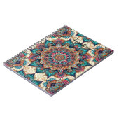 Elegantes Mandala Spiral Foto Notebook Notizblock (Linke Seite)
