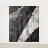 Elegantes Marble Collage Muster Wandteppich (Vorderseite)