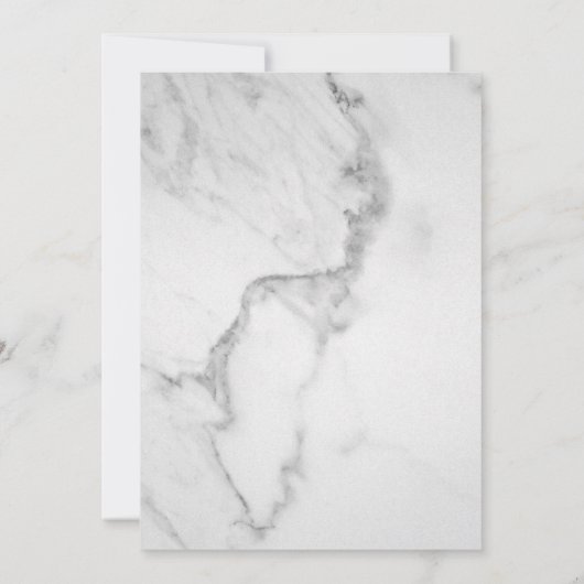Elegantes Marble Grand Opening Einladung (Rückseite)