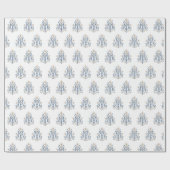 Elegantes Marianisches Monogramm mit Fleur-de-Lis Geschenkpapier (Flach)