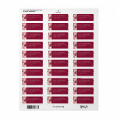 Elegantes marineblaues Blumenmuster (Vorne)