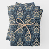 Elegantes Marinemodell und Elfenbeindamastelei Geschenkpapier Set (Beispiel)