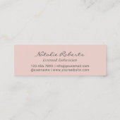 Elegantes Marmor 6 Punch Kundenbindung Treuekarte (Rückseite)