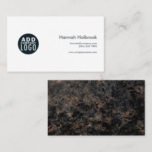 Elegantes Marmor Firmenlogo für professionelle Unt Visitenkarte