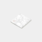 Elegantes Marmor und Rose Goldenes Foil Geometrisc Post-it Klebezettel (angewinkelt)