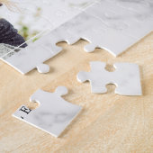 Elegantes Marmorbeschaffenheits-Rahmen-Foto Puzzle (Seite)