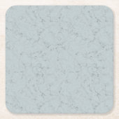 Elegantes Marmordesign Dusty Blue Gray Party Rechteckiger Pappuntersetzer (Vorderseite)