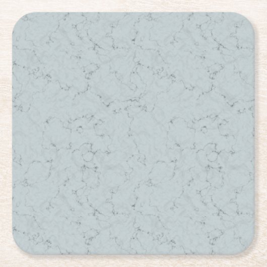 Elegantes Marmordesign Dusty Blue Gray Party Rechteckiger Pappuntersetzer (Vorderseite)