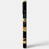 Elegantes Marmordesign in Goldtönen Case-Mate iPhone Hülle (Rückseite / Links)