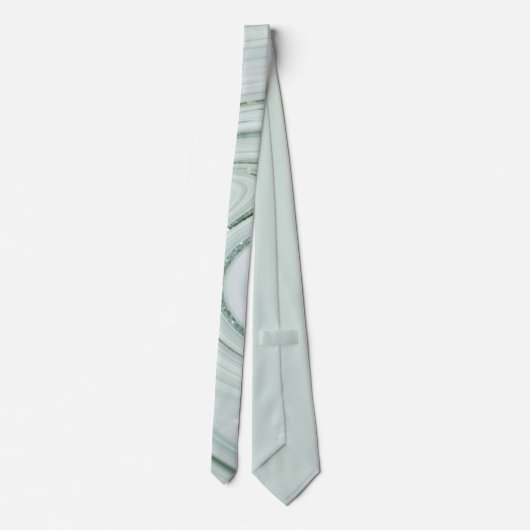 Elegantes Marmorglas Swirl Glitzer Muster Sparkle Krawatte (Rückseite)