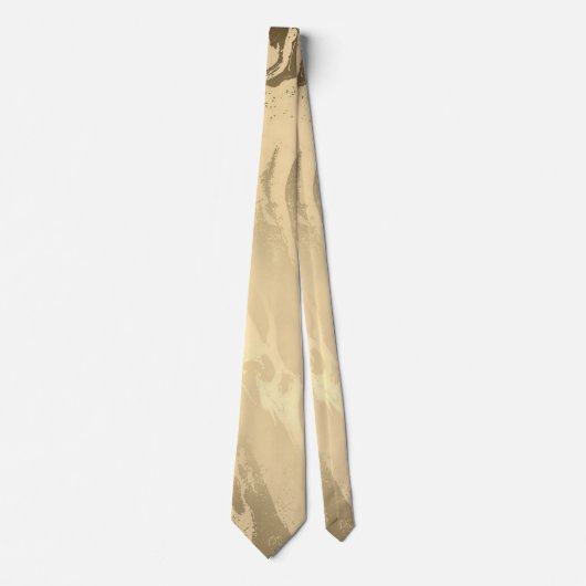 Elegantes Marmorgold Krawatte (Vorderseite)