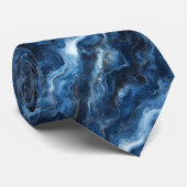 Elegantes Marmormuster Krawatte (Gerollt)