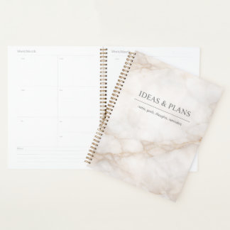 Elegantes Marmornotebook für Notizen und Journalin Planer