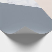 elegantes MarmorRosengoldgraues beige Geschenkpapier (Ecke)