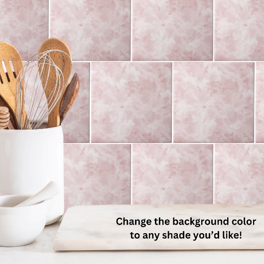 Elegantes Marmorrot Rosa Fliese