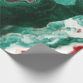 Elegantes Marmorweihpapier Geschenkpapier (Ecke)