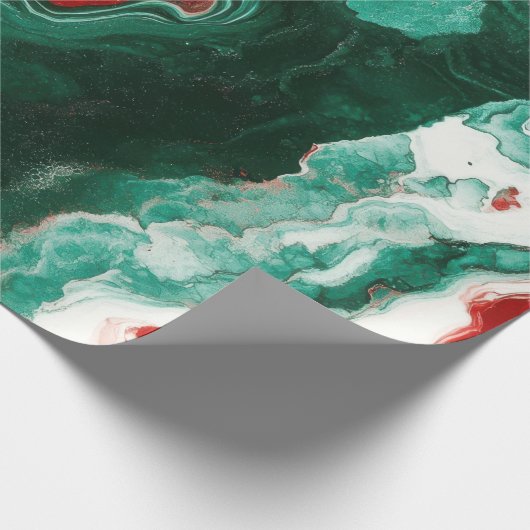 Elegantes Marmorweihpapier Geschenkpapier (Ecke)