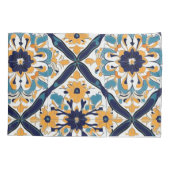 Elegantes marokkanisches Fliesenmuster Kissenbezug (Rückseite-Links)