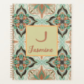 Elegantes marokkanisches grünes Blau Planer (Vorderseite)