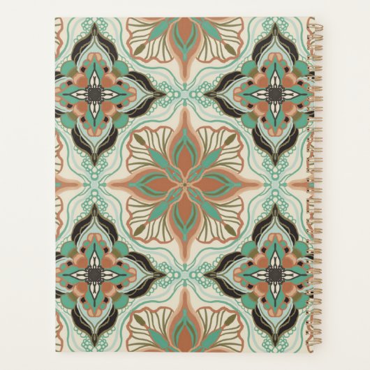 Elegantes marokkanisches grünes Blau Planer (Rückseite)