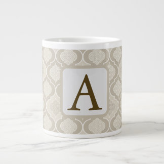 Elegantes marokkanisches Trellis-Muster in neutral Jumbo-Tasse