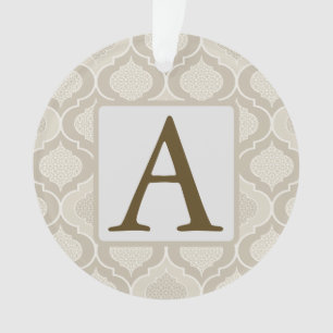 Elegantes marokkanisches Trellis-Muster in neutral Ornament