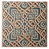 Elegantes marokkanisches Zellige Tile - Intricate  Fliese (Vorderseite)