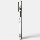 Elegantes Martini-Monogramm Case-Mate iPhone Hülle (Rückseite / Links)