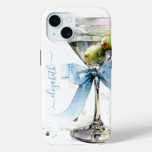 Elegantes Martini-Monogramm Case-Mate iPhone Hülle