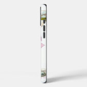 Elegantes Martini-Monogramm Case-Mate iPhone Hülle (Rückseite / Links)