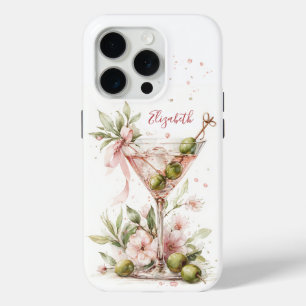 Elegantes Martini-Monogramm Case-Mate iPhone Hülle