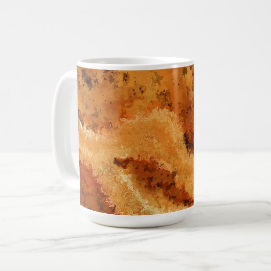 Elegantes Maserholz Kaffeetasse (Vorderseite Links)