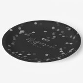 Elegantes Maskerade-Ball-Party-Papierplatte 9" Pappteller (Schrägansicht)