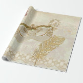 Elegantes Maskerade-Packpapier Geschenkpapier (Ungerollt)