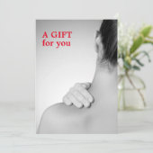 Elegantes Massage Therapist Foto Geschenk (Stehend Vorderseite)